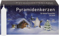 Jeka Pyramid Candles - 14mm Medium White Candles for Elegant Home Decor
