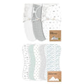 KeaBabies Baby Swaddle Sleep Wrap 3-Pack & Burp Cloths 5-Pack | Ultra Absorbent for Newborns