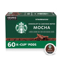 Starbucks K-Cup Coffee Pods - Flavored Mocha for Hot or Iced Coffee | 60 Count