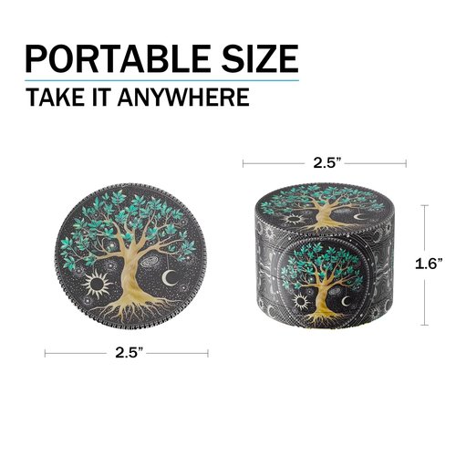 Spice Grinder, 2.5inch Boho Grinder