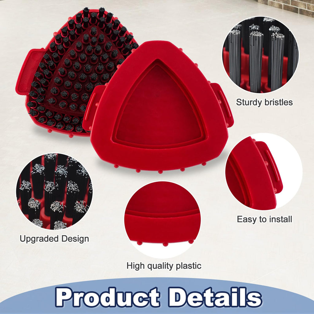Scrubber Mop Head for Ocedar, Upgrade Scrub Brush for Ocedar, Spin Mop Scrub Brush Head for O Cedar RinseClean 2-Tank, More Bristles Scrub Brush Attachment for Bathroom, Deck, Kitchen Floor Cleaning