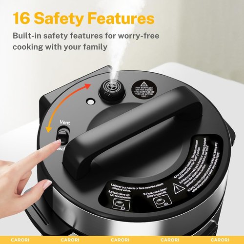 Instant Pot 9-in-1 Electric Pressure Cooker - 1000W Multi-Cooker with IMD Touchscreen, 8 Qt Silver
