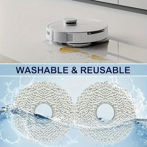 vacuum universal parts Universal compatible For Robot Vacuum Cleaner xiaomi S10 Plus+ Accessories,1 Main Brush,4 Filter,4 Side Brushes,6 Mop Pads,1 Cleaning tool Accessories Kits(16PCS)