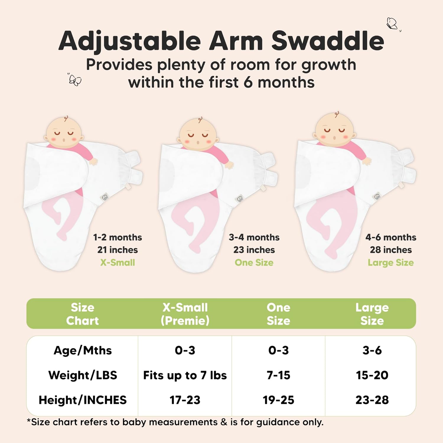 Organic Baby Swaddle Sleep Sacks by [Brand Name] - Soft & Snug for Newborns 0-3 Months | 3-Pack in Sage