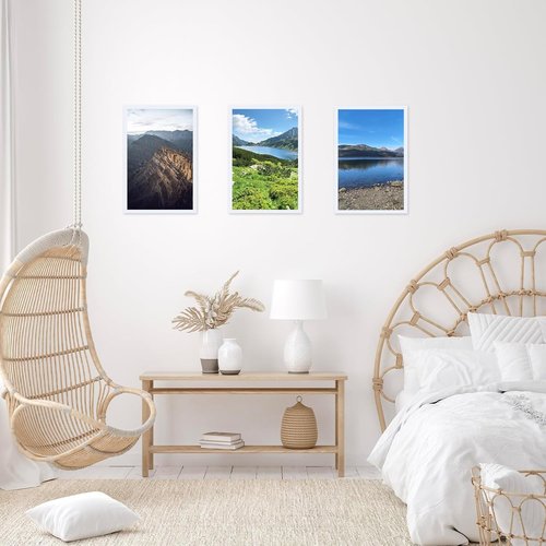 JCJMY 13x22 Picture Frame - White Wall Gallery Frame for Horizontal & Vertical Photos