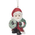 Precious Moments Bringing Christmas Joy to All Annual Santa Ornament Bisque Porcelain Holiday Keepsake 251012