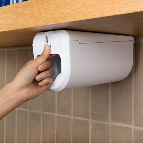 ELYPRO Dispenser for Bags size Quart, Sandwich, and Snack Bags | Under-Cabinet or Shelf Mount | Easy Front-Access Bag Dispensing | Kitchen Organization and Storage Solution