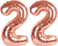Regine Switzerland 40-Inch Rose Gold Number Balloons - Perfect Birthday & Wedding Party Decorations