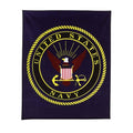 Rothco US Navy Fleece Blanket – Officially Licensed Soft Cozy All Season Camping Sleeping Sofa Throw – 60 x 50 Inch