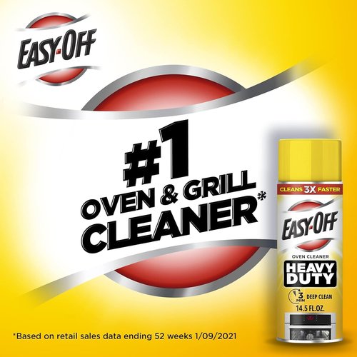 Easy-Off Heavy Duty PRO size Oven Cleaner Foam, Removes Grease & Burned-On Food, For Ovens, Grill Grates & More 24oz (6-count)