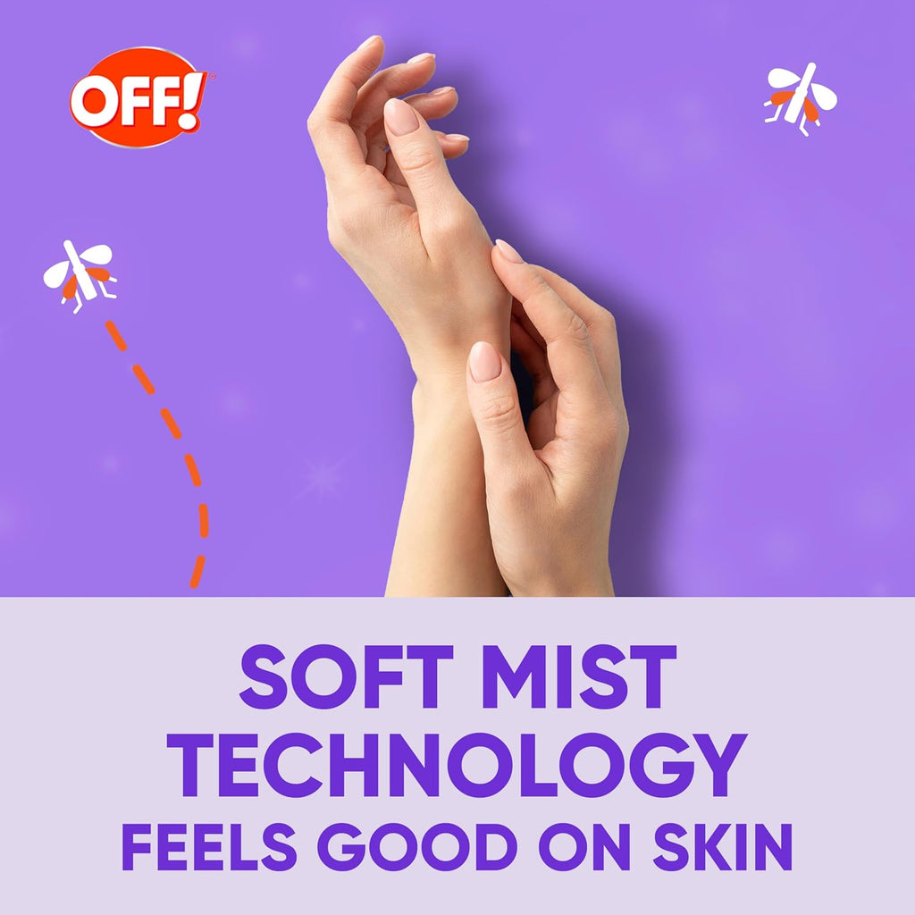 Off! Clean Feel Insect Repellent Spray - Fragrance-Free Picaridin Formula for Lasting Protection | 6 oz