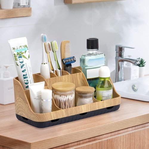 GFWARE Bathroom Organizer - Detachable 7-Slot Kids Electric Toothbrush Holder | Drainage Design for Easy Storage
