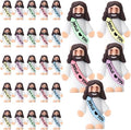 Bememo 25 Pcs Little Jesus Figures - Original Design Mini Rubber Toys for Christmas & Baptism Gifts | Macaron Colors