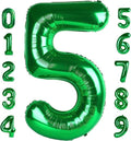 Balloon Numbers - 40 Inch Dark Green Number Balloons for 5th Birthday & Wedding Decor