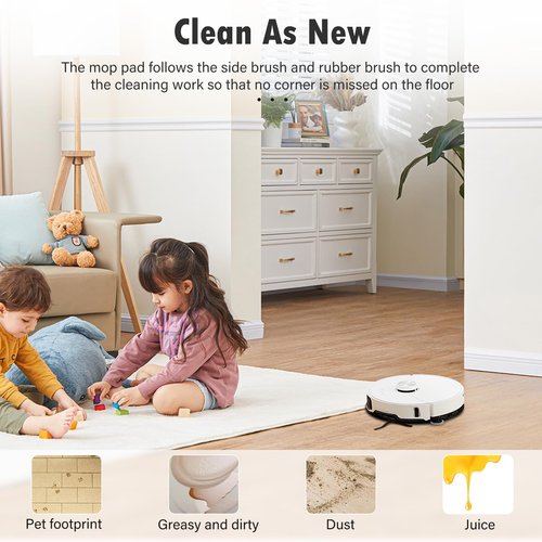 26PCS Accessories Kit for Roborock Q revo S/Qrevo Plus/Qrevo Pro/Qrevo MaxV Robot Vacuum, 2 Main Brushes, 6 Dust Bags, 6 Mop Cloths, 6 Side Brushes, 4 Filters, 1 Cleaning Brush, 1 Screwdriver