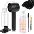 EMEDA Lash Shampoo Kit - Oil-Free Cleanser & Rinse Bottle with Rechargeable Fan Dryer | 2.02 fl oz