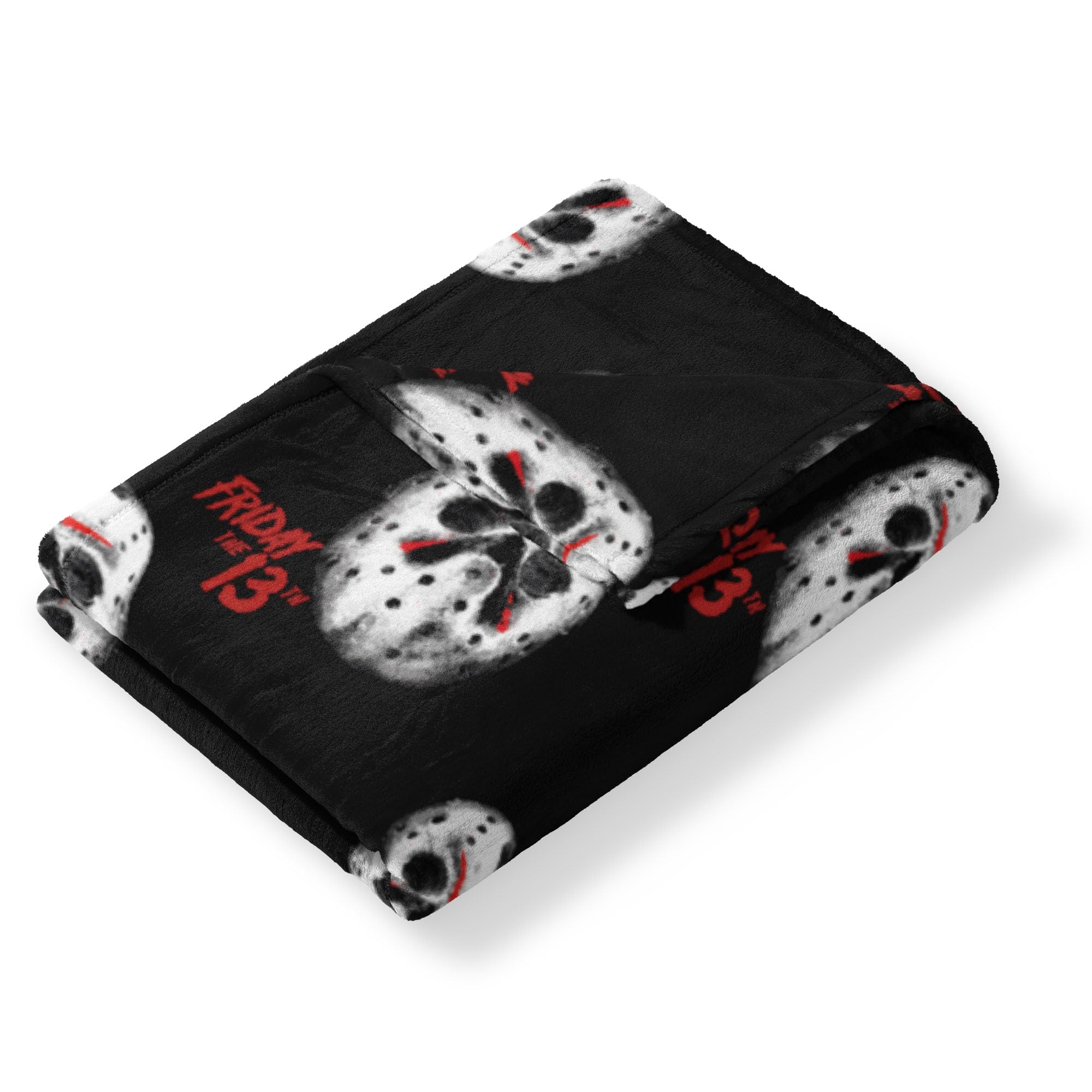 Warner Brothers Friday 13th Bloody Hands Halloween Silk Touch Throw Blanket for Bed and Couch, Cozy, Soft & Lightweight, Spooky Blankets, 50x70 inches