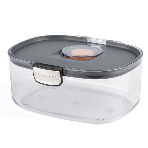 Progressive ProKeeper International Airtight Food Storage Container with Terracotta Disk for Freshness, Stackable & Dishwasher Safe, Ideal for Cookies, Baked Goods, & More 3 Quart, 3-Piece