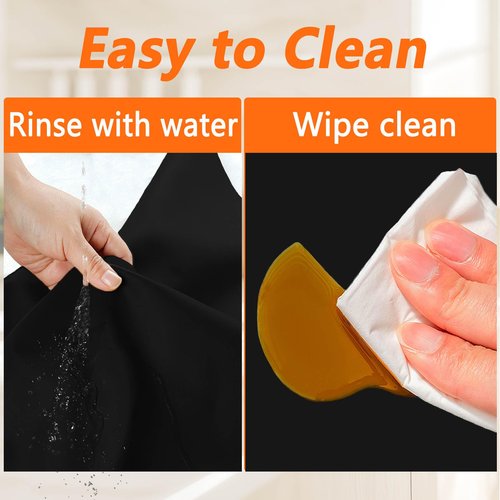2Pack Large Silicone Mats for Kitchen Counter, 48''x24''(120cmx60cm) Heat Resistant Mat for Kitchen Island, Waterproof Multipurpose Countertop Protector, Semitransparent