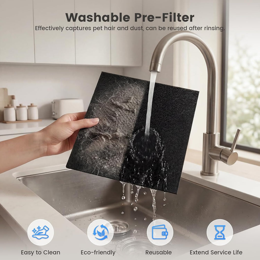 Skiennix Air Purifier - H13 HEPA Filter with PM2.5 Sensors | Ideal for Large Rooms up to 3000 sq. ft.