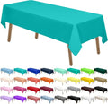 Aqua Blue Tablecloths by [Brand Name] - Disposable 54 x 108 Inch Covers for Baby Showers & Parties