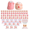 AceOrbit 24 Sets Valentines Day Resin Bean Gifts for Coworker Funny Mini Resin Beans with Valentines Day Cards Exchange Gifts Pun Emotional Support You're My Favorite Party Favors for Employee Adults