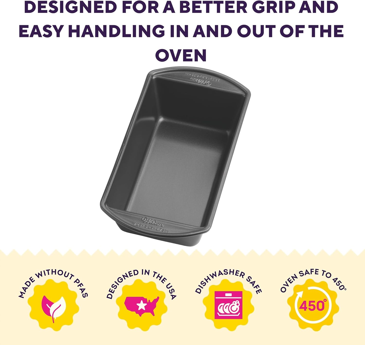 Wilton Gold Non-Stick Loaf Pan - Perfect for Breads & Pound Cakes - Even Heat Distribution | 9.25 x 5.25 x 2.75 Inch