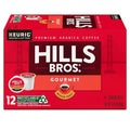 Hills Bros. Gourmet Blend K-Cup Pods - Medium Roast Premium Arabica Coffee | 12 Single Serve Pods