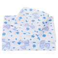 Viviland 3 Pieces Girls Blueberry Twin Sheet Set - Soft Microfiber Fitted Flat Sheets & Pillowcase - Blue Bow Blueberry Bedding Sets - for Kids & Toddlers