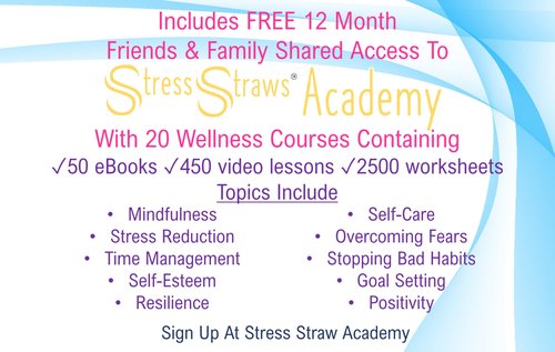 40-Pack Stress Straws Wholesale Version Mindful Breathing Necklaces