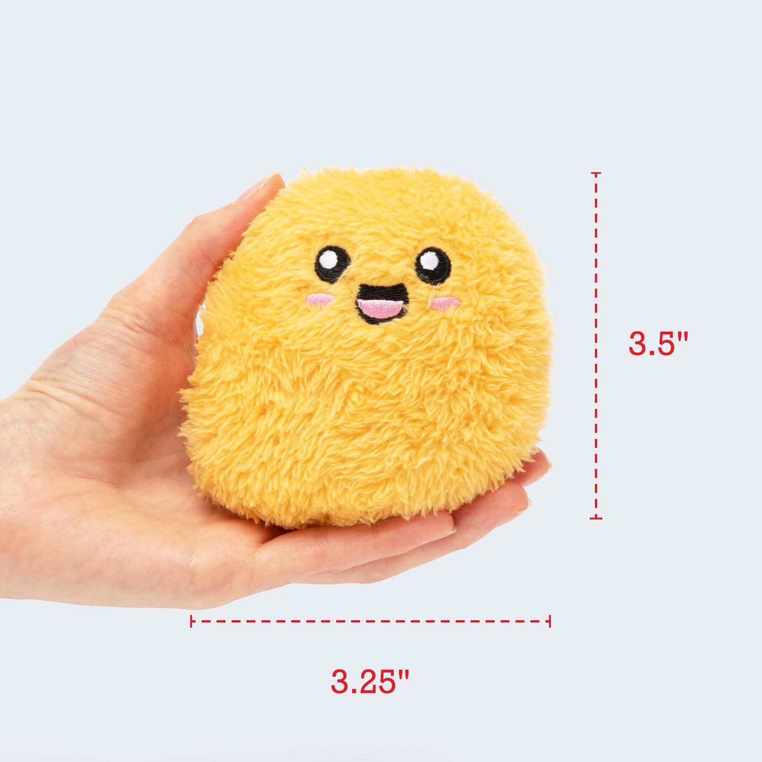 Relatable Emotional Support Chicken Nuggets - Cuddly Plush Toys Set with 5 Squishy Plushies & Basket