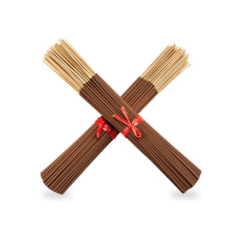 500 Unscented Incense Sticks 11" Bulk - 100% Natural Joss and Bamboo Punk Blanks - Great for DIY Aromatherapy Incense Making.