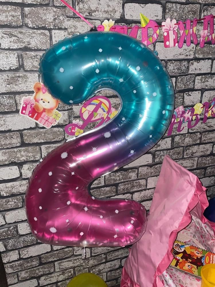 Starry Sky 40-Inch Number 6 Balloon - Perfect for 6th Birthday Decorations & Party Supplies