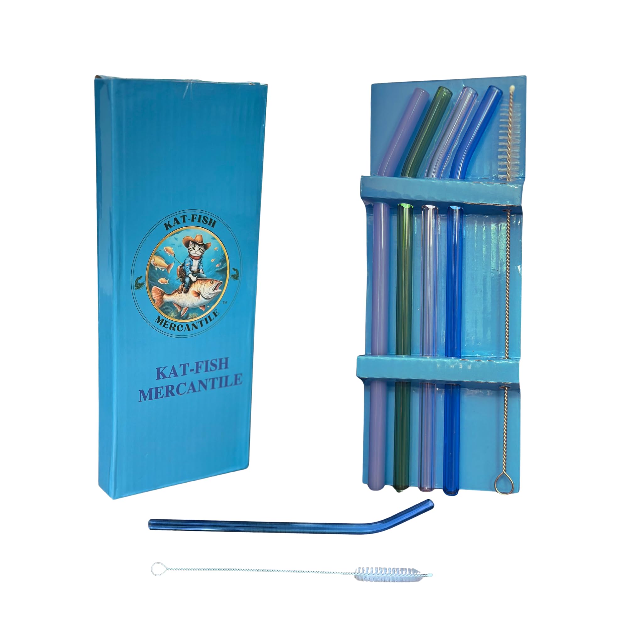 (4) Glass straws, and straw cleaner brush, your new life straw, reusable, Environmentally Friendly, Shatter Resistant Glass, Smooth Texture, Perfect height for Tumblers