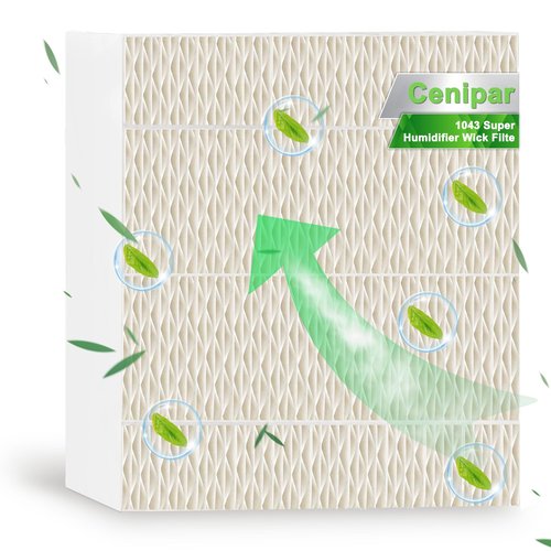 1043 Super Humidifier Wick Filter Replacement Compatible with Essick Air AIRCARE Model EP9500 EP9700 EP9800 EP9R500 EP9R700 EP9R800 821000 821001 826000 and Bemis 800 8000 Series By Cenipar