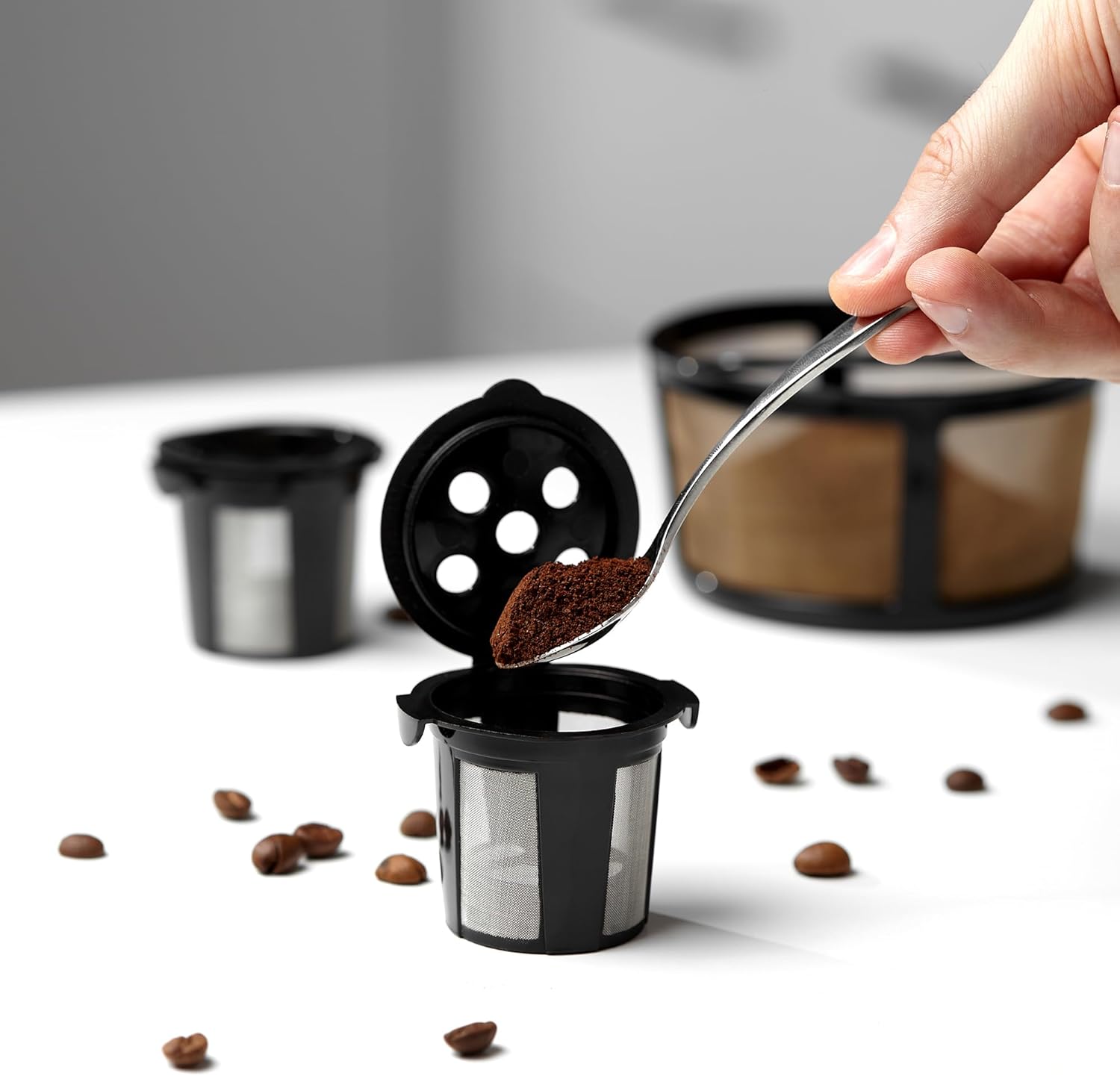 Skiennix Reusable K Cups - Eco-Friendly Coffee Filter for Keurig K-Duo | MultiStream Technology