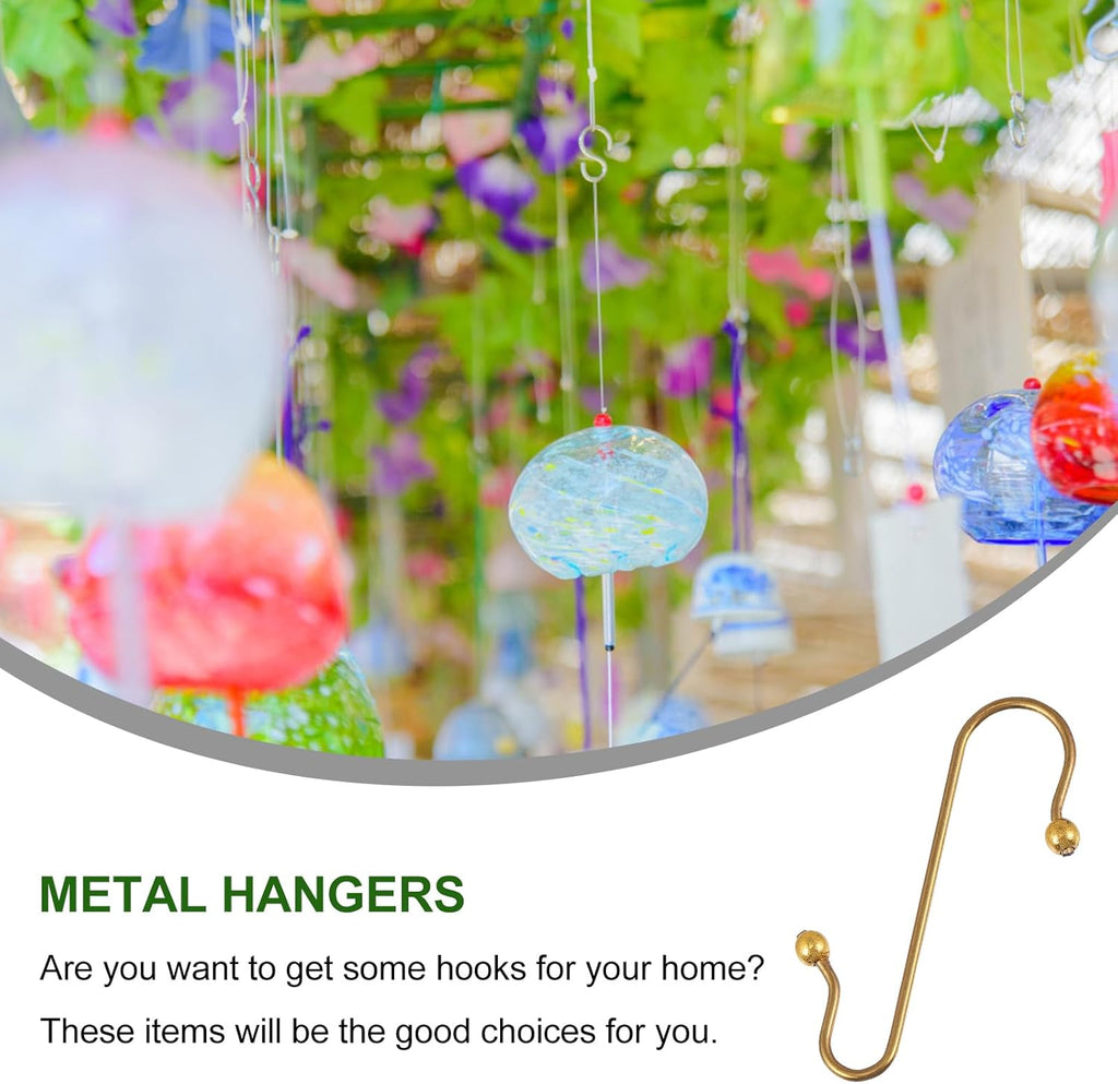 Uonlytech Heavy-Duty Metal Ornament Hooks - 40pcs Durable Wire Hangers for Holiday Decor