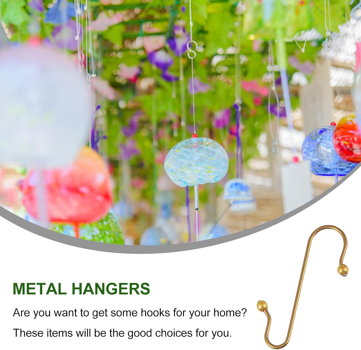 Uonlytech Heavy-Duty Metal Ornament Hooks - 40pcs Durable Wire Hangers for Holiday Decor
