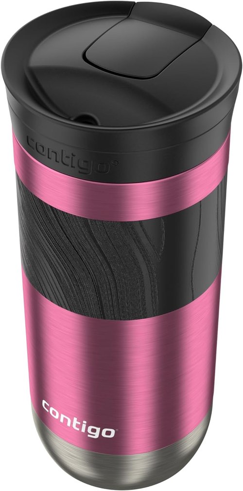 Contigo Byron 2.0 Travel Mug - 16 oz Insulated Design in Azalea for On-the-Go Convenience