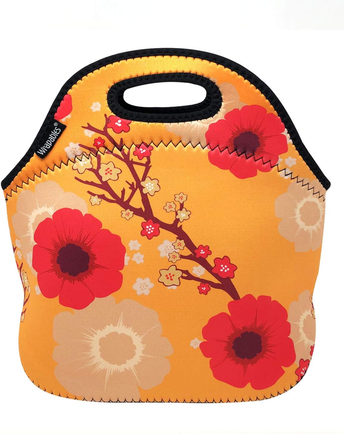 Allydrew Insulated Neoprene Lunch Bag - Stylish Zipper Tote for On-the-Go Meals | Blossoms Light Design