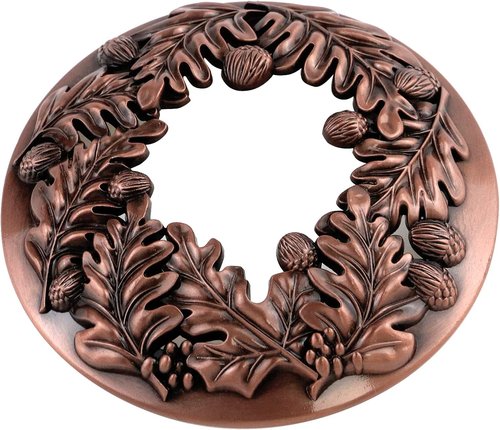 **Regine Switzerland Bronze Sacred Fruit Candle Topper - Even Burn & Elegant Home Decor Accessory**
