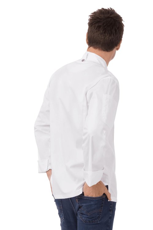 Chef Works Men's Bowden Chef Coat, White, X-Large