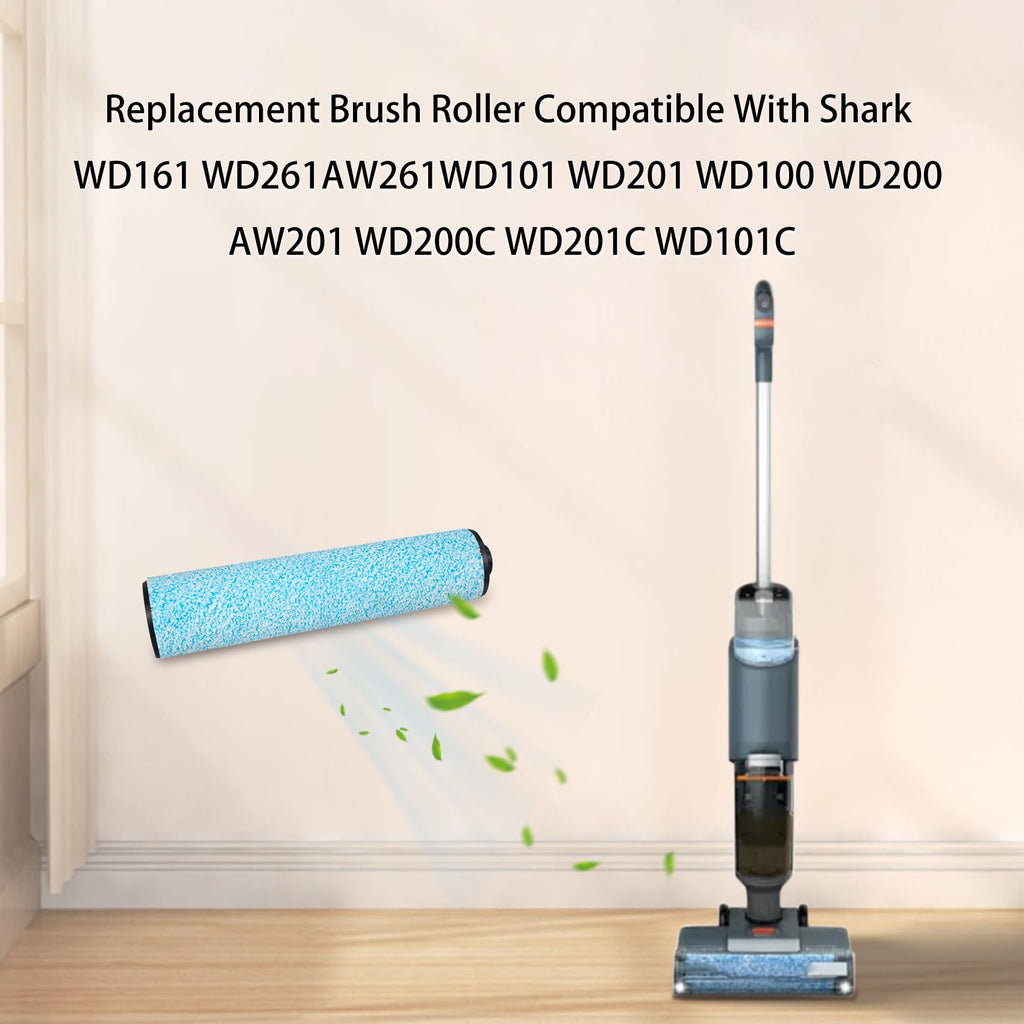 Replacement Brush Roller Compatible with Shark WD261 WD161 AW261 WD101 WD201 WD100 WD200 AW201 WD200C WD201C WD101C HydroVac MessMaster Wet Dry Corded Vacuum (2 Pack)