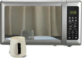 Emerson MW7601SL Countertop Microwave Oven - Sleek Mirrored Finish, 700W, 0.7 Cu. Ft., Child Safe Lock