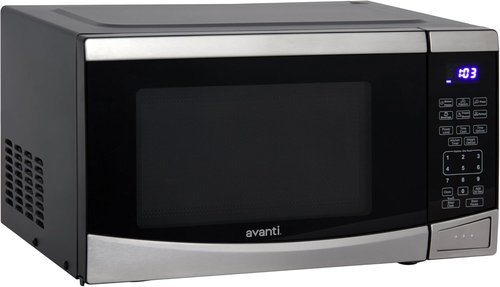 Avanti Microwave Oven - 900 Watts Compact Design with 10 Power Levels & Speed Defrost | 0.9 Cu.Ft. Stainless Steel