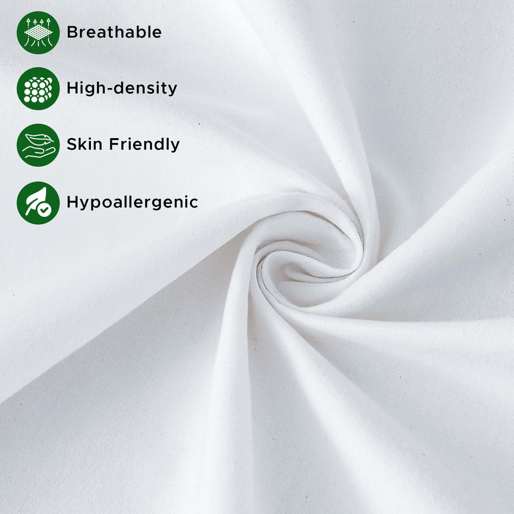 OTPIPCS 20 x 20 Pillow Inserts Set of 4 - Premium Soft and Fluffy 20 Inch Large Sofa Decorative White Square Throw Pillow Inserts Stuffing for Living Room Couch and Bedroom Interior Cushions