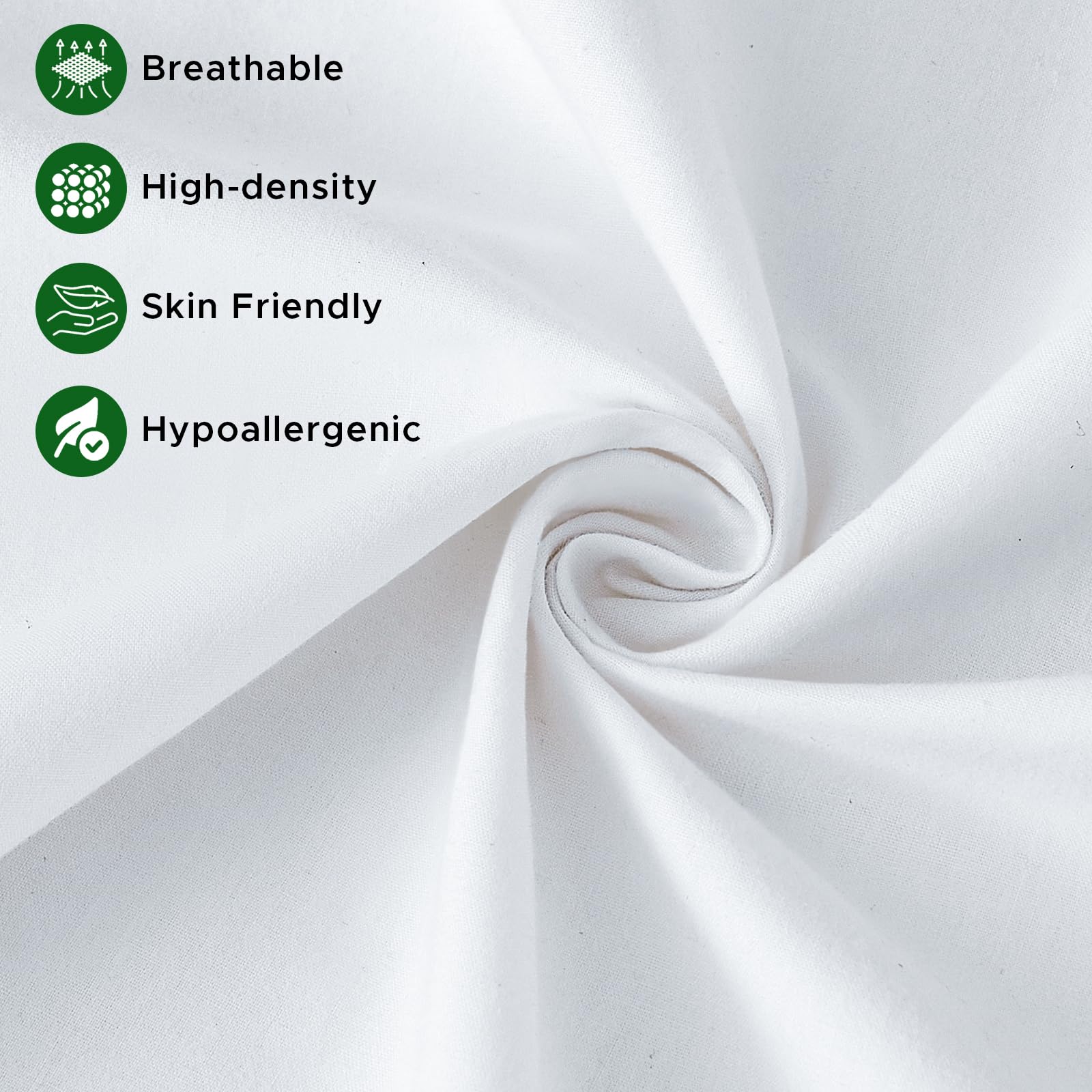 OTPIPCS 20 x 20 Pillow Inserts Set of 4 - Premium Soft and Fluffy 20 Inch Large Sofa Decorative White Square Throw Pillow Inserts Stuffing for Living Room Couch and Bedroom Interior Cushions