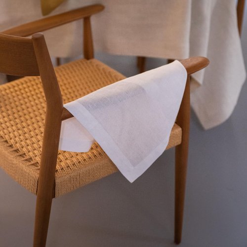 KNOKNO Rustic Hemp Linen Napkins – 18 x 18 Inch, Set of 4 | Handmade Organic 3-Month Growth Hemp Cloth Napkins, Durable & Reusable for Dining, Parties & Weddings