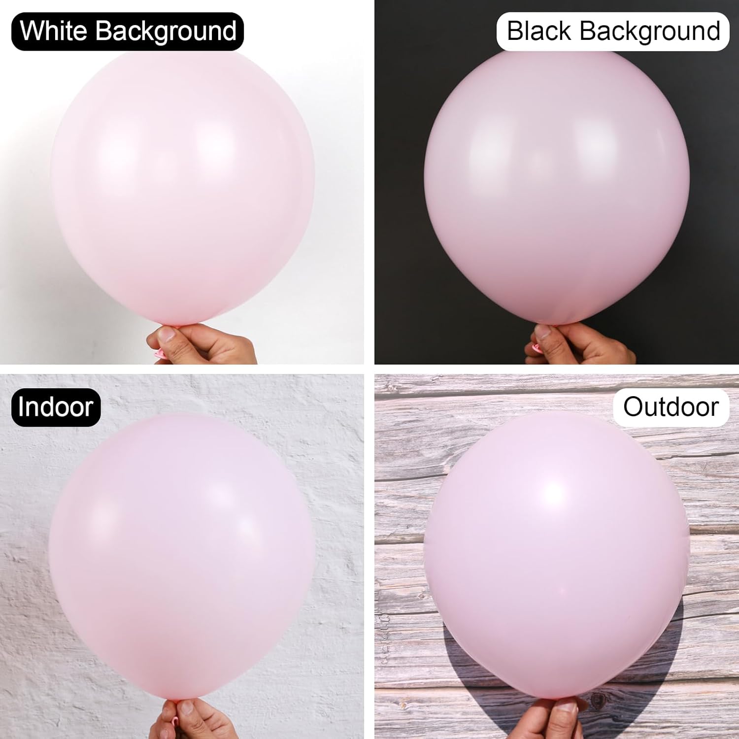 Pastel Pink Balloons by [Brand Name] - 150-Piece Pack in Various Sizes for Stunning Birthday Decorations