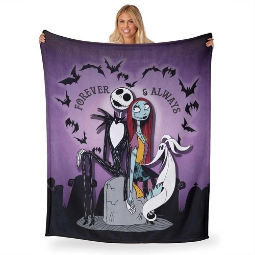Northwest Nightmare Before Christmas Silk Touch Throw Blanket, 50" x 60", Forever and Always